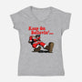 Keep On Believin-Womens-V-Neck-Tee-Boggs Nicolas