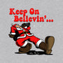 Keep On Believin-Womens-Off Shoulder-Sweatshirt-Boggs Nicolas