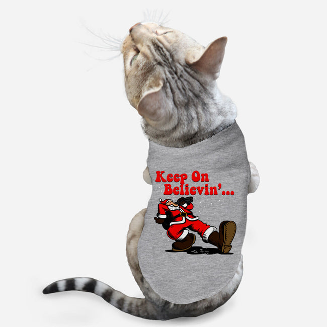 Keep On Believin-Cat-Basic-Pet Tank-Boggs Nicolas