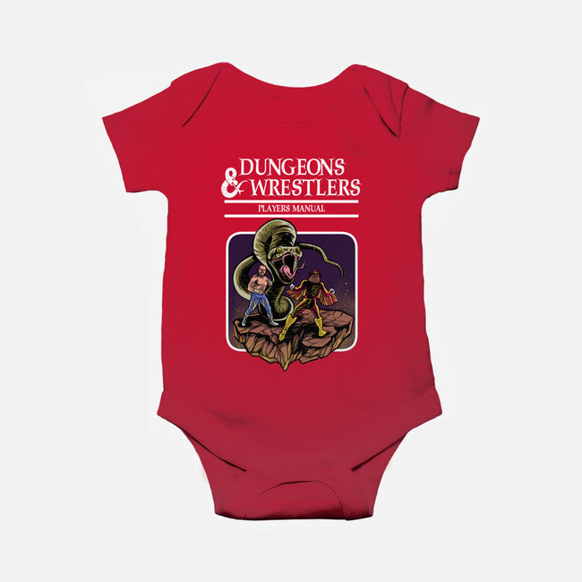 Dungeons And Wrestlers-Baby-Basic-Onesie-zascanauta