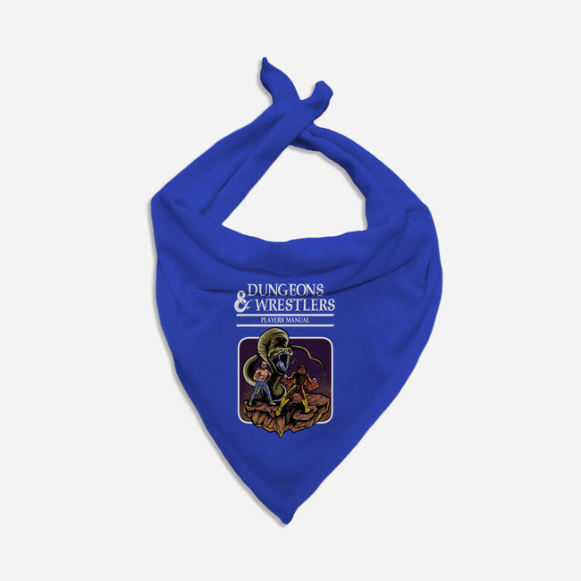 Dungeons And Wrestlers-Dog-Bandana-Pet Collar-zascanauta