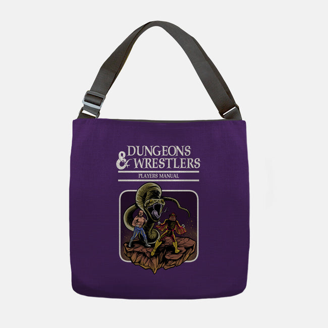 Dungeons And Wrestlers-None-Adjustable Tote-Bag-zascanauta