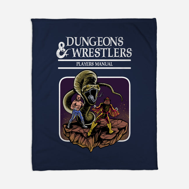 Dungeons And Wrestlers-None-Fleece-Blanket-zascanauta