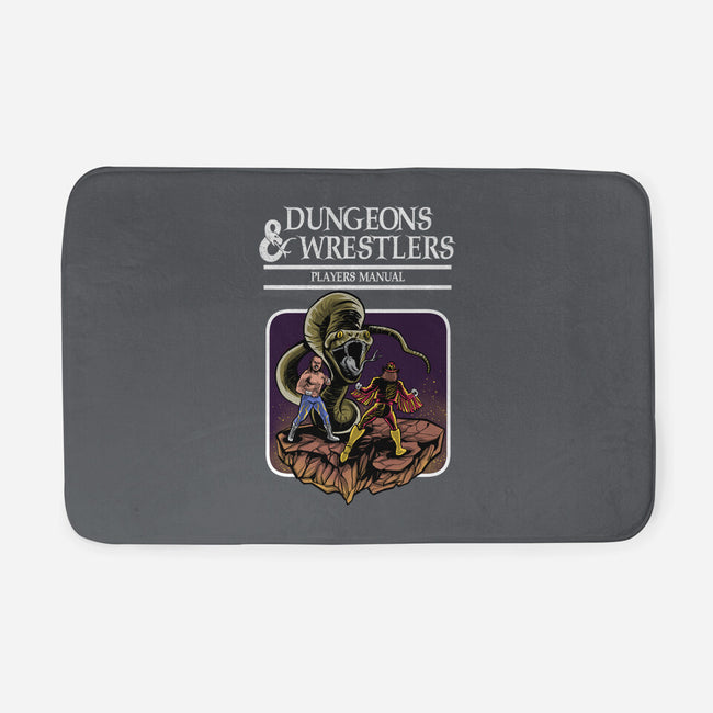 Dungeons And Wrestlers-None-Memory Foam-Bath Mat-zascanauta