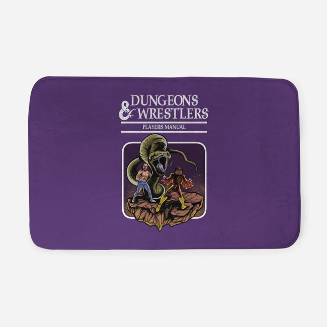 Dungeons And Wrestlers-None-Memory Foam-Bath Mat-zascanauta