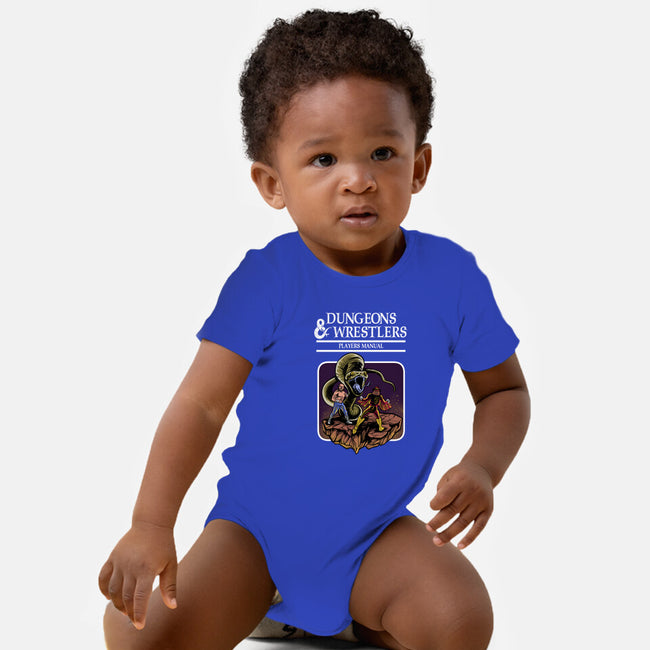 Dungeons And Wrestlers-Baby-Basic-Onesie-zascanauta