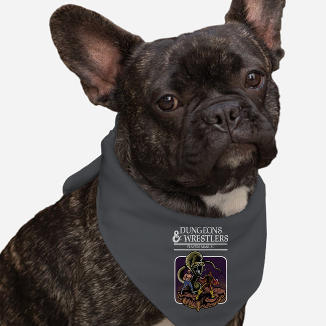 Dungeons And Wrestlers-Dog-Bandana-Pet Collar-zascanauta