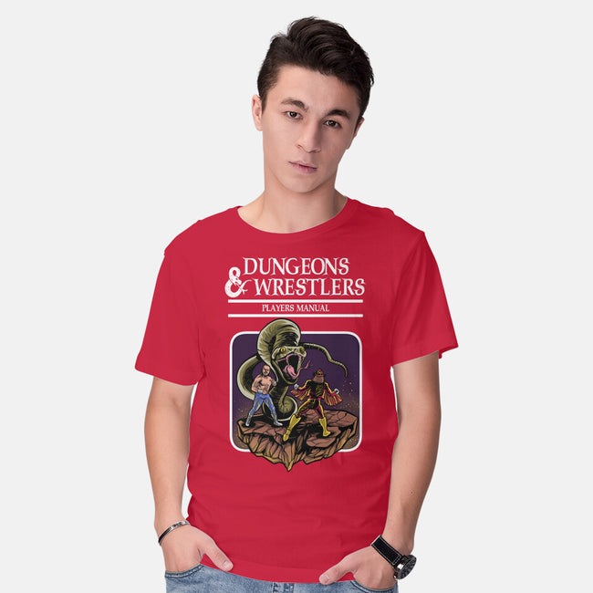 Dungeons And Wrestlers-Mens-Basic-Tee-zascanauta