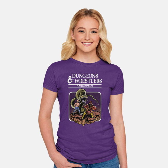 Dungeons And Wrestlers-Womens-Fitted-Tee-zascanauta