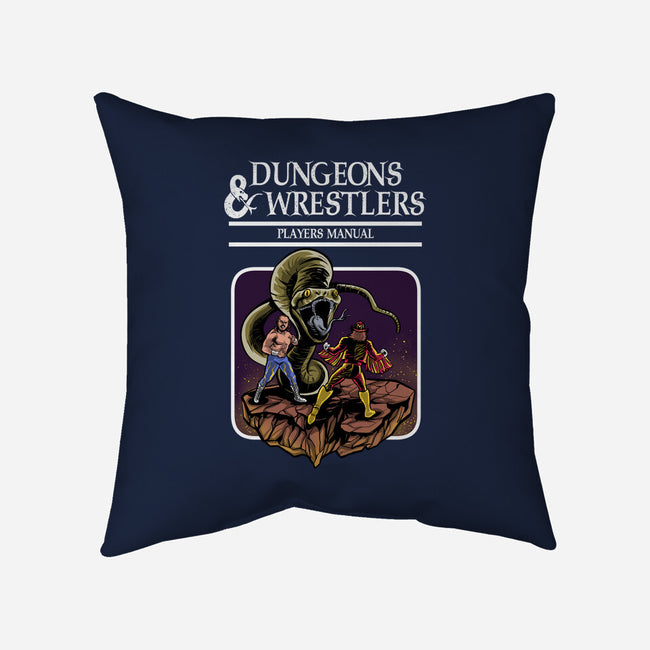 Dungeons And Wrestlers-None-Non-Removable Cover w Insert-Throw Pillow-zascanauta