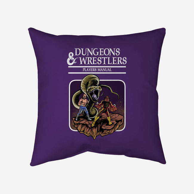 Dungeons And Wrestlers-None-Non-Removable Cover w Insert-Throw Pillow-zascanauta