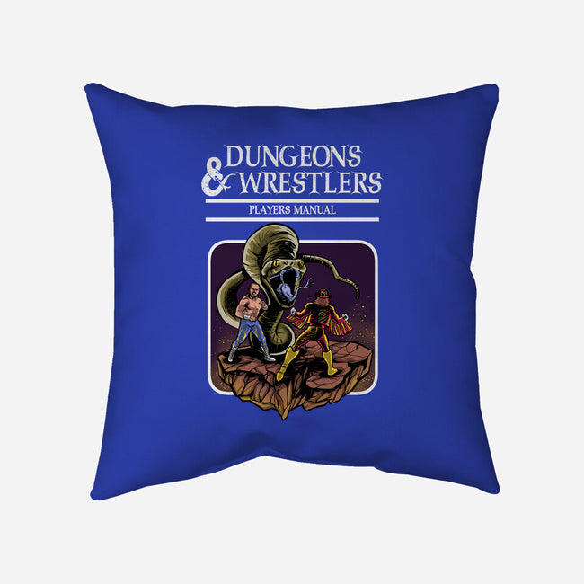 Dungeons And Wrestlers-None-Non-Removable Cover w Insert-Throw Pillow-zascanauta