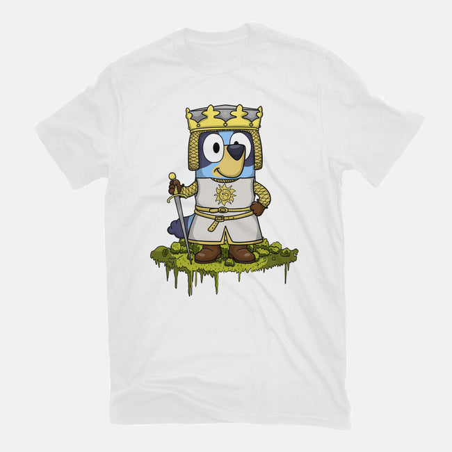 Bluey And The Holy Grail-Womens-Fitted-Tee-JamesQJO