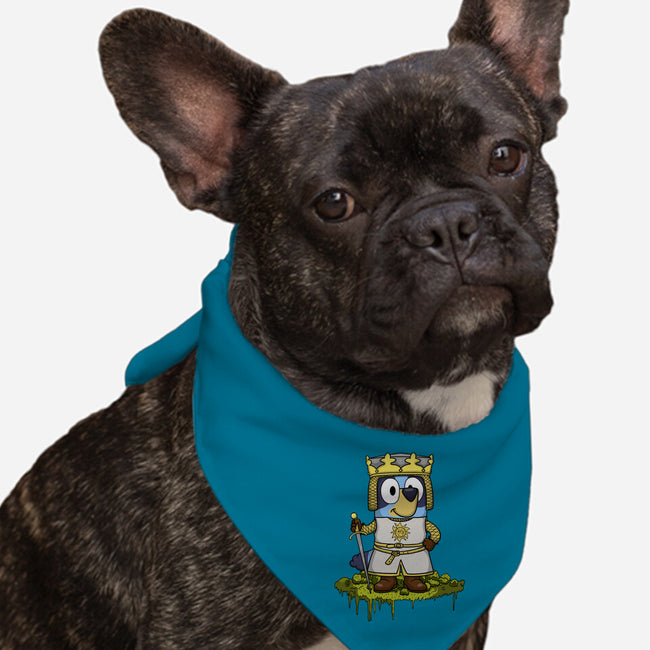 Bluey And The Holy Grail-Dog-Bandana-Pet Collar-JamesQJO