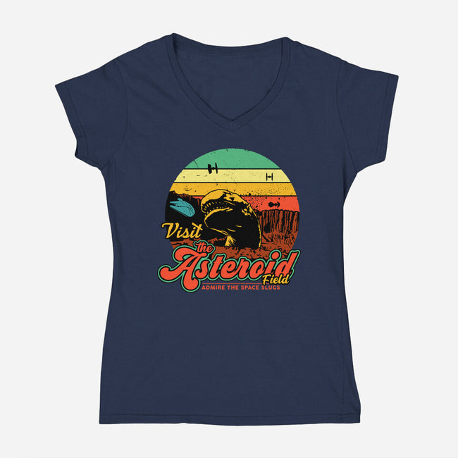 The Asteroid Field-Womens-V-Neck-Tee-daobiwan