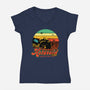 The Asteroid Field-Womens-V-Neck-Tee-daobiwan