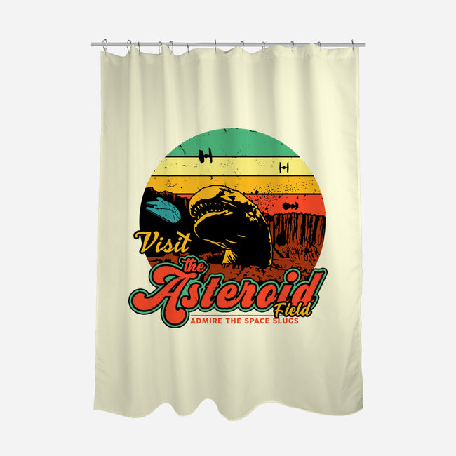 The Asteroid Field-None-Polyester-Shower Curtain-daobiwan