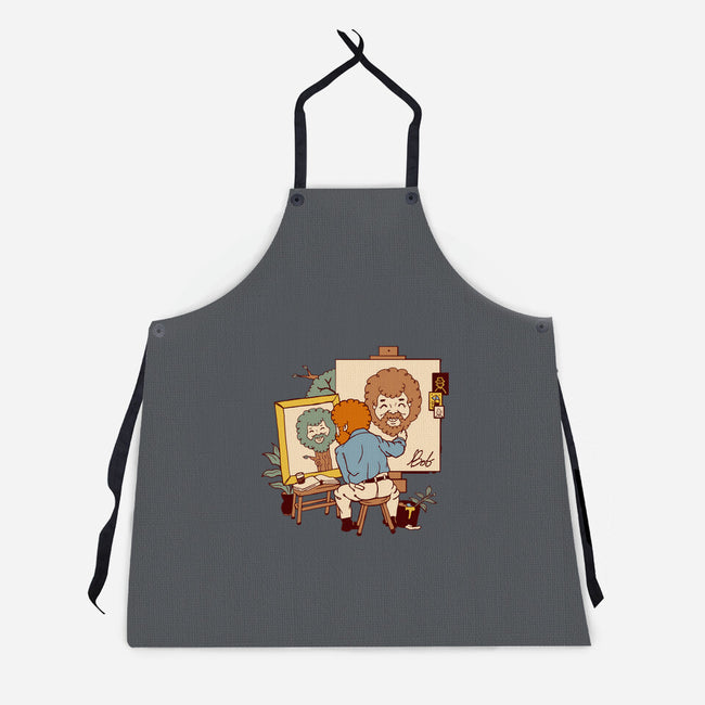 Happy Triple Portrait-Unisex-Kitchen-Apron-vp021