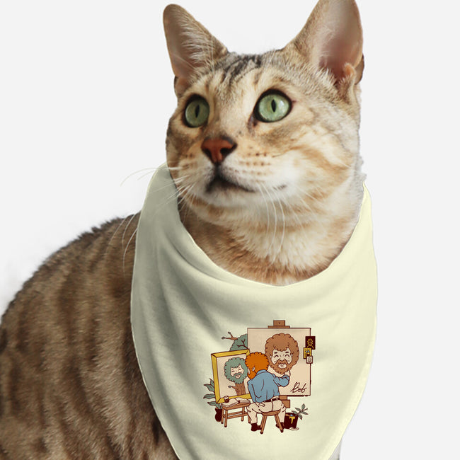 Happy Triple Portrait-Cat-Bandana-Pet Collar-vp021