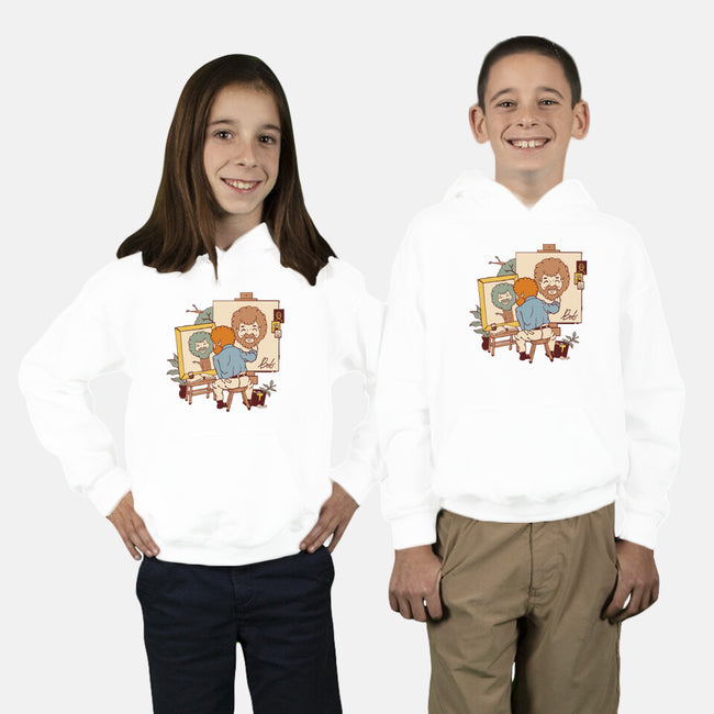 Happy Triple Portrait-Youth-Pullover-Sweatshirt-vp021