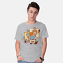 Happy Triple Portrait-Mens-Basic-Tee-vp021