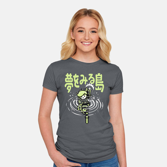 The Hero Awakes Again-Womens-Fitted-Tee-demonigote