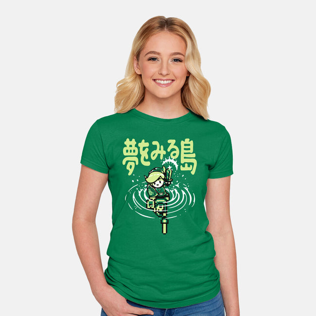 The Hero Awakes Again-Womens-Fitted-Tee-demonigote