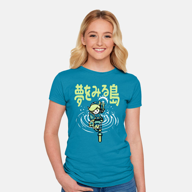 The Hero Awakes Again-Womens-Fitted-Tee-demonigote