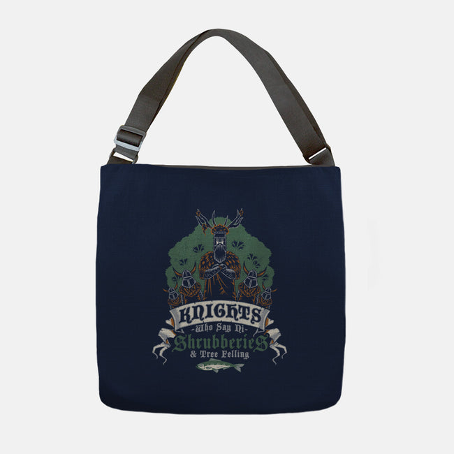 Knightly Shrubberies And Tree Felling-None-Adjustable Tote-Bag-Nemons