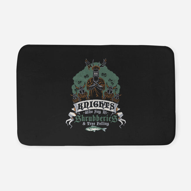 Knightly Shrubberies And Tree Felling-None-Memory Foam-Bath Mat-Nemons