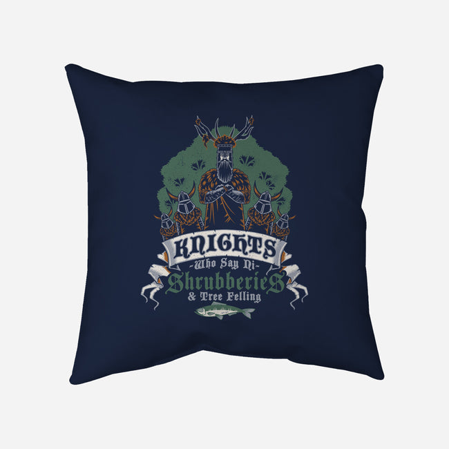 Knightly Shrubberies And Tree Felling-None-Non-Removable Cover w Insert-Throw Pillow-Nemons