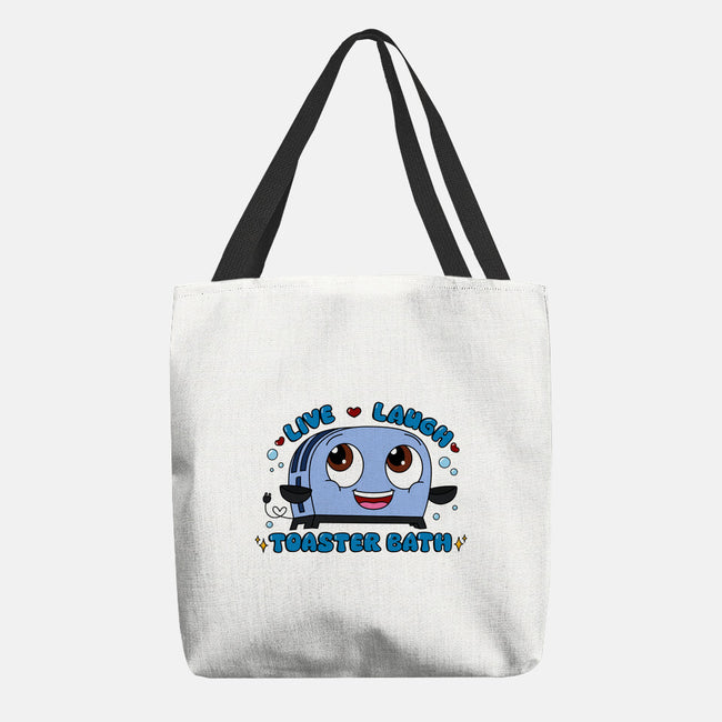 Live Laugh Toaster Bath-None-Basic Tote-Bag-Alexhefe