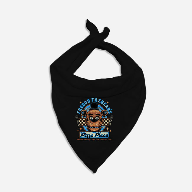 Freddy’s Pizza Place-Dog-Bandana-Pet Collar-momma_gorilla