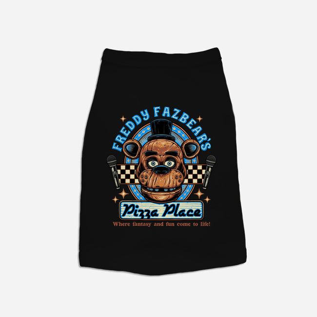 Freddy’s Pizza Place-Dog-Basic-Pet Tank-momma_gorilla