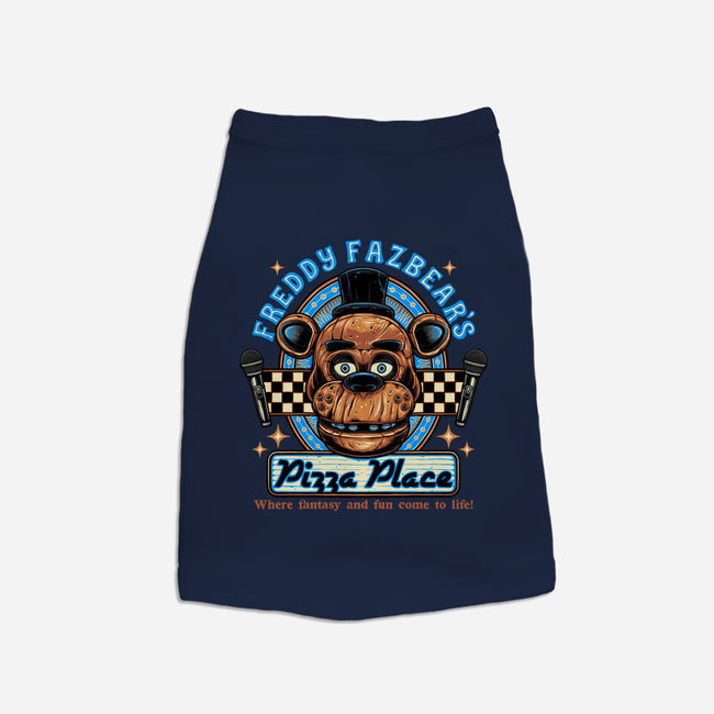 Freddy’s Pizza Place-Dog-Basic-Pet Tank-momma_gorilla