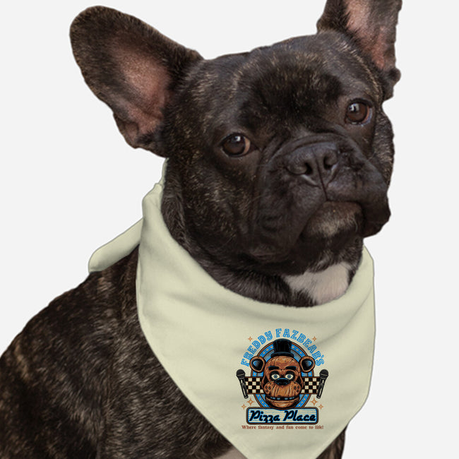 Freddy’s Pizza Place-Dog-Bandana-Pet Collar-momma_gorilla