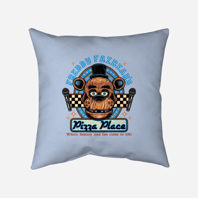 Freddy’s Pizza Place-None-Removable Cover w Insert-Throw Pillow-momma_gorilla