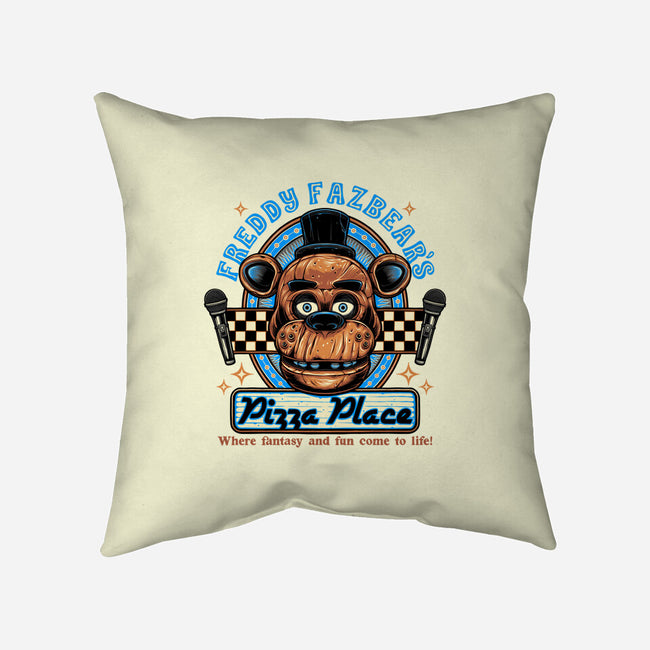 Freddy’s Pizza Place-None-Removable Cover w Insert-Throw Pillow-momma_gorilla