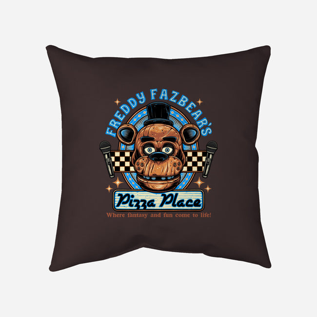 Freddy’s Pizza Place-None-Removable Cover w Insert-Throw Pillow-momma_gorilla