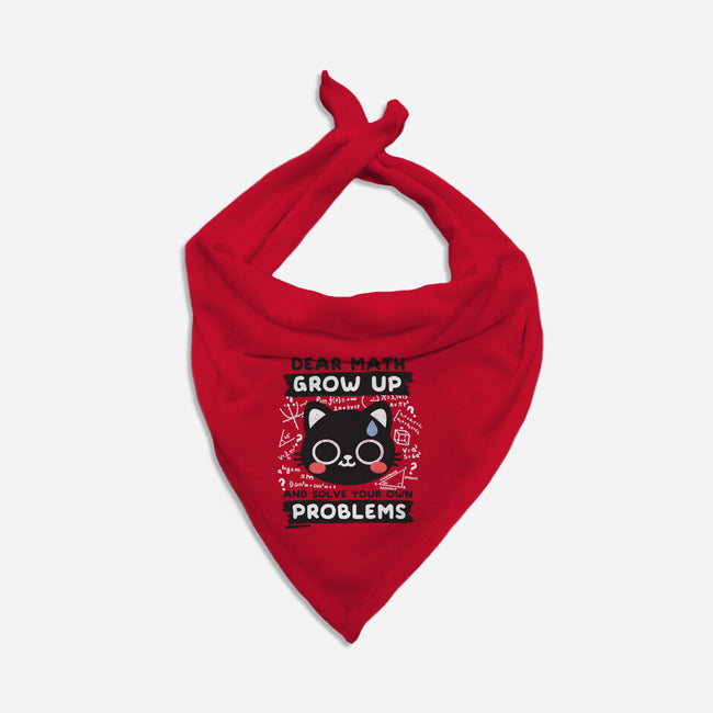 Math Confused Cat-Cat-Bandana-Pet Collar-NemiMakeit