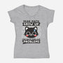 Math Confused Cat-Womens-V-Neck-Tee-NemiMakeit