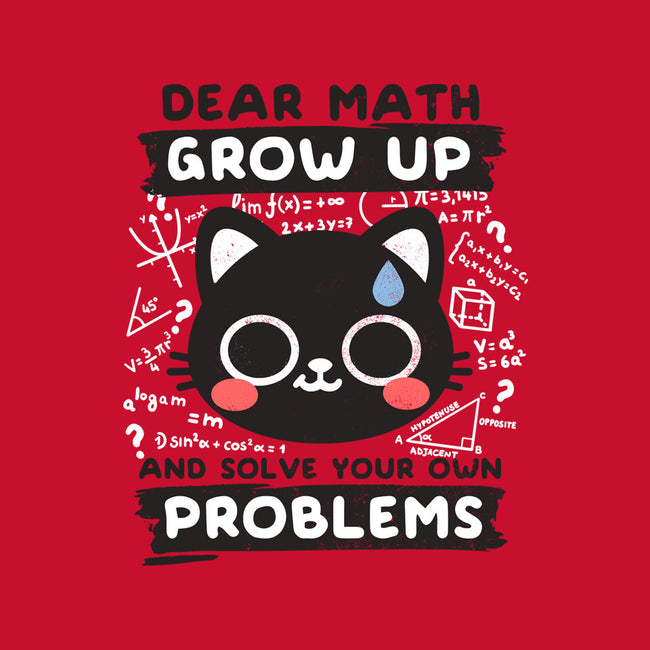 Math Confused Cat-Dog-Basic-Pet Tank-NemiMakeit