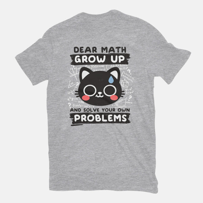 Math Confused Cat-Womens-Fitted-Tee-NemiMakeit