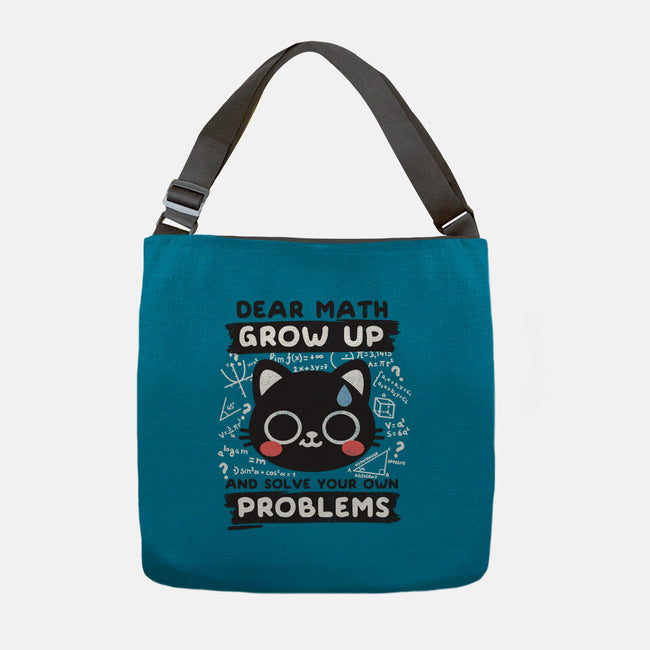 Math Confused Cat-None-Adjustable Tote-Bag-NemiMakeit