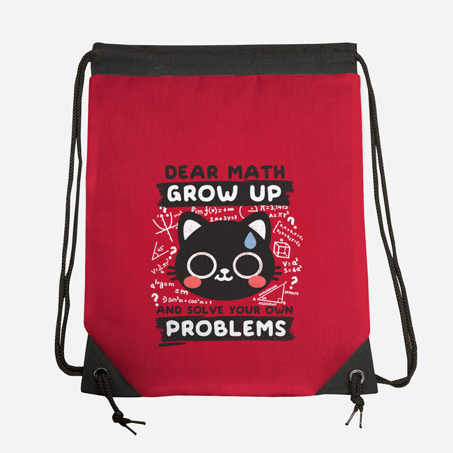 Math Confused Cat-None-Drawstring-Bag-NemiMakeit