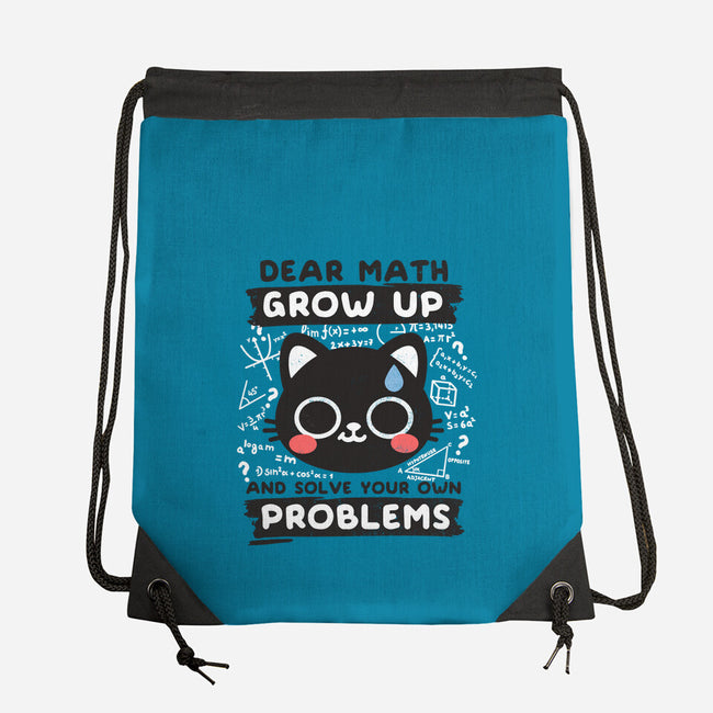 Math Confused Cat-None-Drawstring-Bag-NemiMakeit