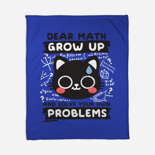 Math Confused Cat-None-Fleece-Blanket-NemiMakeit