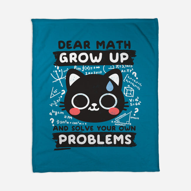 Math Confused Cat-None-Fleece-Blanket-NemiMakeit