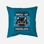 Math Confused Cat-None-Non-Removable Cover w Insert-Throw Pillow-NemiMakeit