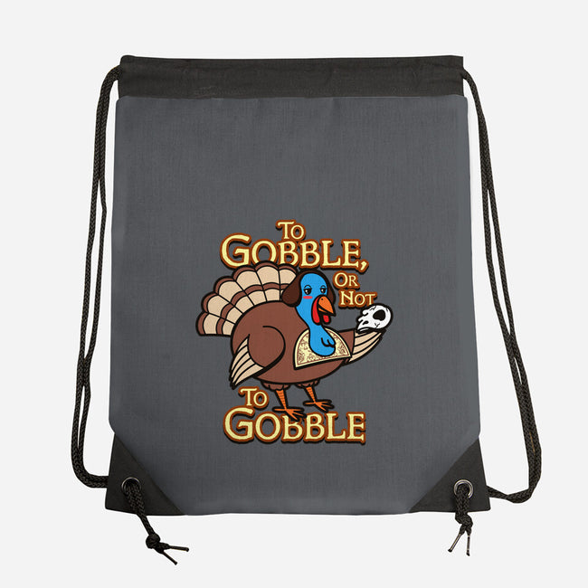 To Gobble Or Not To Gobble-None-Drawstring-Bag-Boggs Nicolas